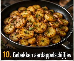 Gebakken aardappelschijfjes