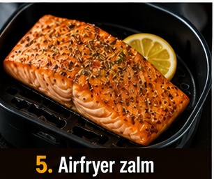 Airfryer zalm