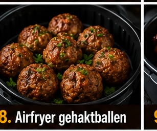 Airfryer gehaktballen