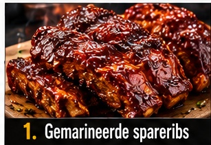 Gemarineerde spareribs