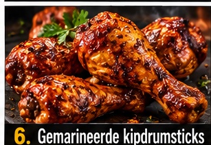 Gemarineerde kipdrumsticks