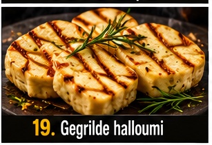 Gegrilde halloumi