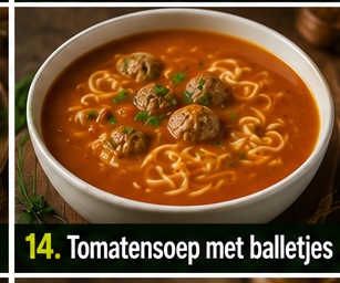 Tomatensoep met balletjes