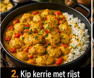 Kip kerrie met rijst