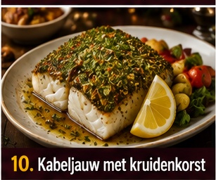 Kabeljauw met kruidenkorst