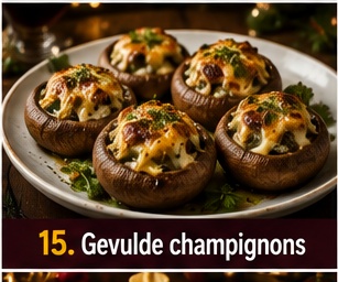 Gevulde champignons