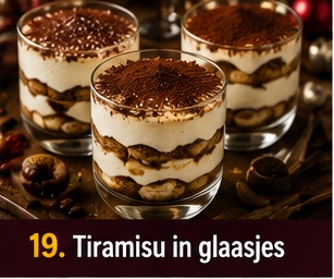 Tiramisu in glaasjes