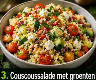 Couscoussalade met groenten