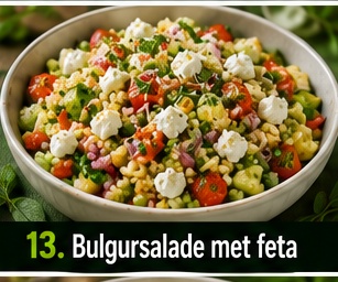 Bulgursalade met feta