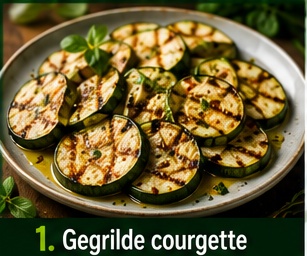 Gegrilde courgette