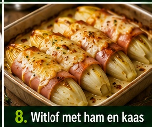 Witlof met ham en kaas