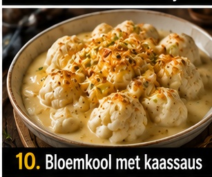 Bloemkool met kaassaus