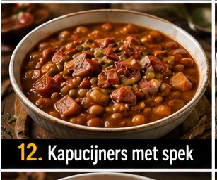 Kapucijners met spek