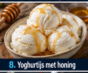 Yoghurtijs met honing