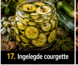 Ingelegde courgette