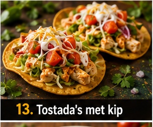 Tostada's met kip