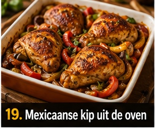 Mexicaanse kip uit de oven