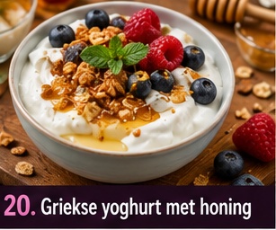 Griekse yoghurt met honing