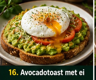 Avocadotoast met ei