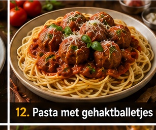 Pasta met gehaktballetjes