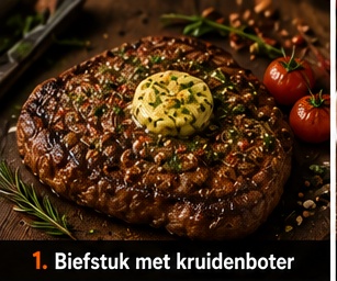 Biefstuk met kruidenboter