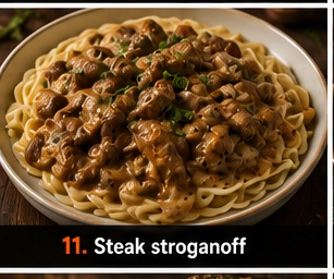 Steak stroganoff