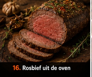 Rosbief uit de oven
