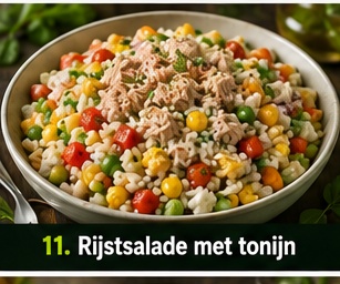 Rijstsalade met tonijn
