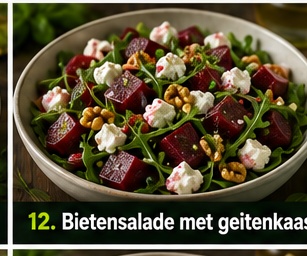 Bietensalade met geitenkaas