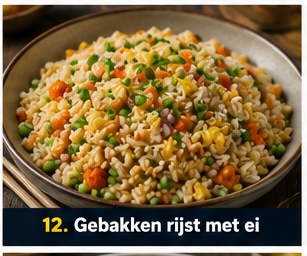 Gebakken rijst met ei