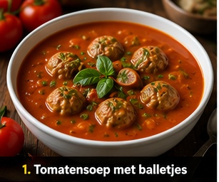 Tomatensoep met balletjes