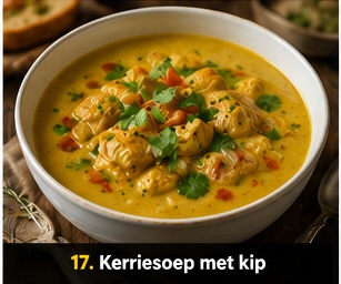 Kerriesoep met kip