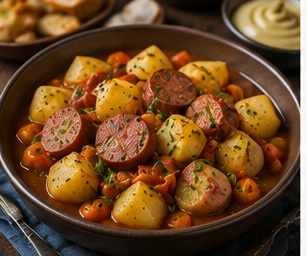 Aardappelstoof met worst