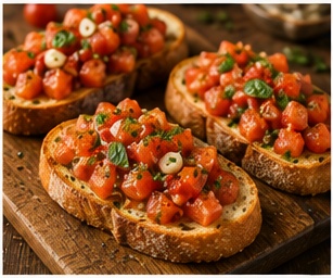 Bruschetta met tomaat