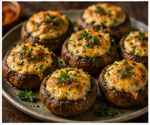 Gevulde champignons