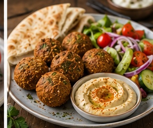 Falafel met pita
