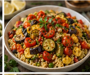 Couscous met gegrilde groenten