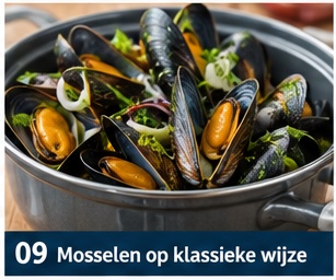 Mosselen op klassieke wijze