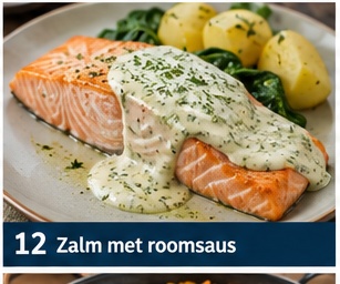 Zalm met roomsaus