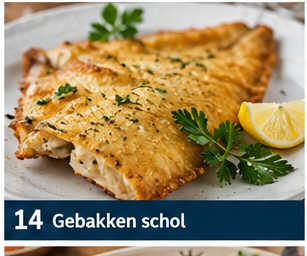 Gebakken schol